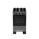 Fogão 4 Bocas Atlas Mônaco Lustro Automático Mesa De Aço Esmaltado Titanium Bivolt