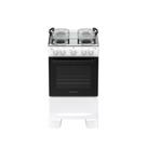 Fogão 4 Bocas Atlas Mônaco Plus Mesa Inox Bivolt Branco