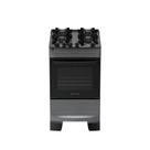 Fogão 4 Bocas Atlas Mônaco Top Glass Automático Mesa De Vidro Titanium Bivolt