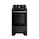 Fogão 4 Bocas Dako Supreme Black Digital Mesa Vidro Bivolt