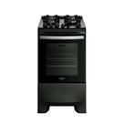 Fogão 4 Bocas Dako Supreme Black Glass Digital com Mesa de Vidro Preto Bivolt