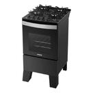 Fogão 4 Bocas Itatiaia Itaglass Plus Forno 48 litros Pto Bivolt