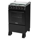 Fogão 4 Bocas Itatiaia Star Clean New Mesa Inox Forno 48LPreto