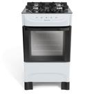 Fogão 4 Bocas Mueller com Mesa de Vidro Branco
