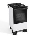 Fogão 4 Bocas Mueller com Mesa de Vidro e Forno 48L Branco Bivolt - MFV4BF