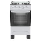 Fogão 4 Bocas Mueller MFI4BA Forno 48,1L Manual Branco