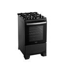 Fogão 4 Bocas Preto com Mesa de Vidro Dako Novo Supreme Glass Bivolt