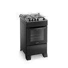 Fogão 4 Bocas Preto com Mesa Inox Atlas Mônaco Top Bivolt - Atlas Eletrodomésticos