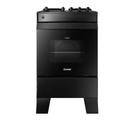 Fogão 4 Bocas Preto Consul com Mesa Esmaltada CFO4ZAE Bivolt