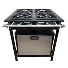 Fogão 4 Bocas Simples Cefaz com Forno Linha Gold Alta Pressão CFZG-128