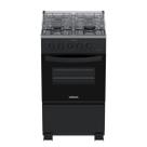 Fogao 4 Bocas Venax da Vinci Mesa Inox GIIi Bl Preto Fosco Glp