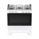 Fogão 5 Bocas à Gás Atlas Mônaco Plus Acendimento Automático e Mesa de Inox Branco Bivolt