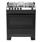 Fogão 5 Bocas à Gás Atlas Mônaco Top Acendimento Automático e Mesa de Inox Preto Bivolt Fogão 5 Bocas à Gás Atlas Mônaco Top Acendimento Automático e Mesa de Inox Preto Bivolt