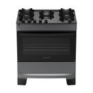 Fogão 5 Bocas à Gás Atlas Mônaco Top Glass Acendimento Automático e Mega Chama Titanium Bivolt