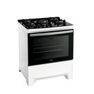 Fogão 5 Bocas a Gás Dako Supreme Glass com Acendimento Automático Mesa de Vidro Branco Bivolt
