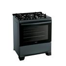 Fogão 5 Bocas a Gás Dako Supreme Timer Glass com Mesa de Vidro e Tripla Chama Titanium Bivolt