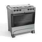 Fogão 5 Bocas a Gás Mueller com Acendimento Automático e Forno 81,6L Titânio Bivolt - MFI5BB Fogão 5 Bocas a Gás Mueller com Acendimento Automático e Forno 81,6L Titânio Bivolt - MFI5BB
