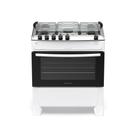 Fogão 5 Bocas Atlas Automático Milão Top Mesa de Inox Branco Fogão 5 Bocas Atlas Automático Milão Top Mesa de Inox Branco