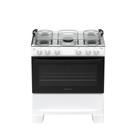 Fogão 5 Bocas Atlas Mônaco Plus Automático Mesa Inox Branco Bivolt