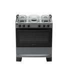 Fogão 5 Bocas Atlas Mônaco Plus Automático Mesa Inox Titanium Bivolt