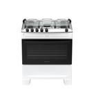 Fogão 5 Bocas Atlas Mônaco Top Automático Mesa Inox Branco Bivolt
