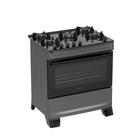 Fogão 5 Bocas Atlas Mônaco Top Glass Mesa de Vidro Bivolt