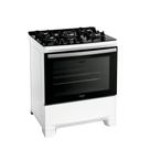 Fogão 5 Bocas Branco com Mesa de Vidro e Tripla Chama Dako Novo Supreme Glass Bivolt