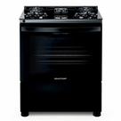 Fogão 5 Bocas Brastemp BFS5VCE com Mesa de Vidro Inox Preto Bivolt