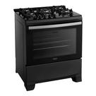 Fogão 5 Bocas Dako Supreme Glass Mesa de Vidro Preto Bivolt