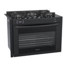 Fogão 5 Bocas de Embutir Venax Gaudi Prisma Vitreo Bl Gas Glp Preto
