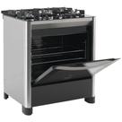 Fogão 5 Bocas de Piso Fischer Tripla Chama Gran Cheff Gás com Dourador Fogão 5 Bocas de Piso Fischer Tripla Chama Gran Cheff Gás com Dourador