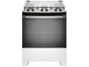 Fogão 5 bocas Electrolux Branco Efficient com Mesa Inox, PerfectCook e VaporBake (FE5IB)