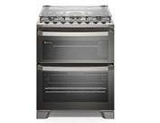 Fogão 5 bocas Electrolux Cinza Experience com Duplo Forno, PerfectCook360 e Vapor Bake (FE5DC) 220V Fogão 5 bocas Electrolux Cinza Experience com Duplo Forno, PerfectCook360 e Vapor Bake (FE5DC) 220V