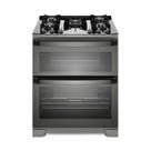 Fogão 5 bocas Electrolux Cinza Expert Função Air Fryer, 2 Fornos, Grill e Timer (FE5AD)