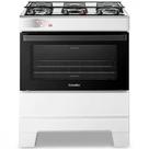 Fogão 5 Bocas Esmaltec Ideal Top Limpa Fácil Branco Inox Bivolt - T5IAB