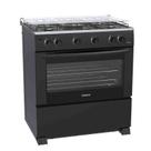 Fogão 5 Bocas Gaudi Mesa Inox GIII Preto Fosco Gás GLP Venax Fogão 5 Bocas Gaudi Mesa Inox GIII Preto Fosco Gás GLP Venax