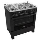 Fogão 5 Bocas Itatiaia Star New com Forno 88L e Acendimento Automático Preto Bivolt Fogão 5 Bocas Itatiaia Star New com Forno 88L e Acendimento Automático Preto Bivolt