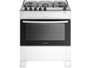Fogão 5 Bocas Monaco Top Com Mesa De Inox Atlas Branco Bivolt