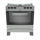 Fogão 5 Bocas Mueller MFI5BB Mesa Inox Forno 81,6L Titânio Bivolt