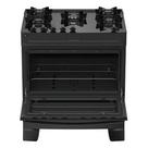 Fogão 5 Bocas Preto com Mesa de Vidro Atlas Mônaco Top Glass Bivolt