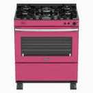 Fogao 5 Bocas Venax Gaudi Vetro Vitreo Pink Gas Glp