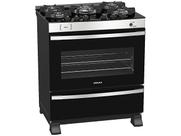 Fogao 5 Bocas Venax Maxi Vitreo Inox Gas Glp
