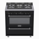 Fogao 5 Bocas Venax Temis Preto Gas Glp
