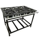 Fogao 6 Bocas 40X40 Gold Cfzg-166 Gas Glp Baixa Pressao Perfil 10Cm De Pe - Cefaz Fogao 6 Bocas 40X40 Gold Cfzg-166 Gas Glp Baixa Pressao Perfil 10Cm De Pe - Cefaz