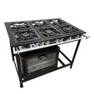 Fogão 6 Bocas Cefaz com Forno Linha Gold Baixa Pressão CFZG-135