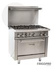 Fogão 6 Bocas forno e prateleira em inox Cooking CPR36 Frigopro