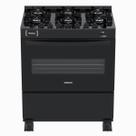 Fogao 6 Bocas Venax Picasso Vitreo Preto Fosco Gas Glp