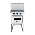 Fogao a Gas 2 Bocas com Forno Venax Gemini Tampa de Metal Branco