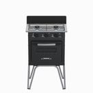 Fogao a Gas 2 Bocas com Forno Venax Gemini Vetro Preto