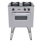 Fogao a Gas 2 Bocas com Forno Venax Mini Cook Inox